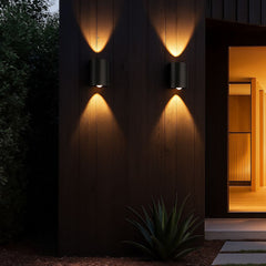 Aplique de pared exterior moderno LED bidireccional "Asas" - 6W - IP54
