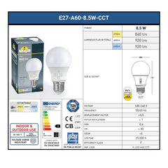 Bolardo para caminos FUMAGALLI "VIRGILIO 800" - CCT - 8,5W - E27 A60