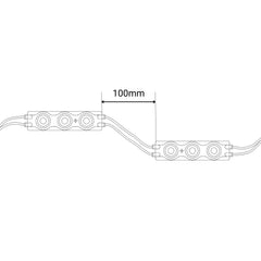 Módulo LED monocolor para rótulos - 3W - 220V AC - IP65 - 16º