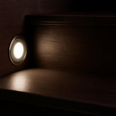 Baliza LED empotrable en suelo 0,5W - 12V DC - IP67 - Ø60mm