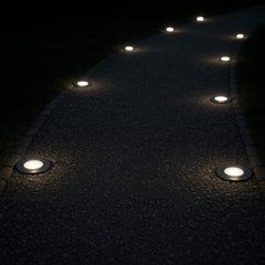 Baliza LED empotrable en suelo 0,5W - 12V DC - IP67 - Ø60mm