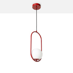 Lámpara colgante bola cristal "JOHN" - E27 - Ø 15cm