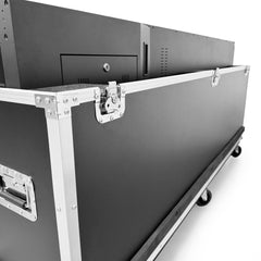 Flight Case para Tótems LCD DLS55 - con Foam, Ruedas y Asas – Transporte Seguro en Ferias y Eventos
