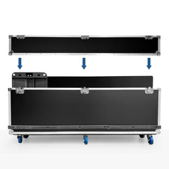 Flight Case para Tótems LCD DLS55 - con Foam, Ruedas y Asas – Transporte Seguro en Ferias y Eventos