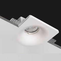 Downlight cuadrado de escayola - Trimless - 1 x GU10