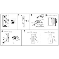 Aplique de pared empotrable de escayola "GOTA" - 1W - Trimless / integración