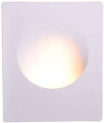 Aplique de pared empotrable circulo de escayola "MUR" - Ø 25cm - GU10 - Trimless/ Integración