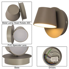 Aplique de pared LED "KOP" orientable 6W