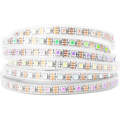 Tira LED inteligente IC RGB 5V DC - 14,4W/m - IP20 - 60 LED/m - Ancho 10mm - 5 metros