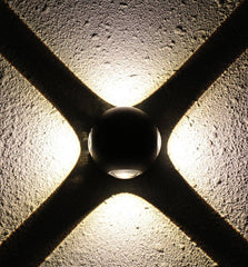 Aplique de pared exterior LED "CROSS" 12W