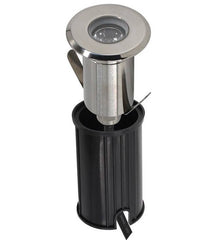 Foco LED empotrable en suelo - 1,5W - 12/24V DC - IP67 - Blanco Cálido