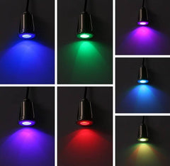 Foco LED RGB empotrable en suelo 3W 12V-DC IP67