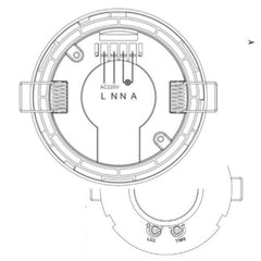 Sensor de movimiento infrarrojo PIR - 360° - Superficie y empotrable