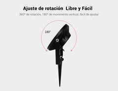 Proyector LED de jardín con pincho 15W RGB+CCT control RF/WiFi | Mi Light
