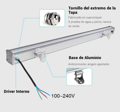 Bañador de pared LED RGB+CCT 48W control RF/WiFi | Mi Light