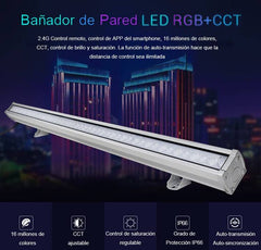 Bañador de pared LED RGB+CCT 24W control RF/WiFi | Mi Light