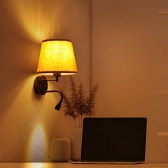 Aplique de pared "PAIR" E27 con foco LED de lectura 3W