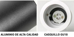 Foco LED para Carril Monofásico Orientable GU10