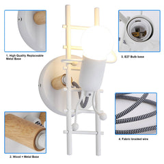 Aplique de pared decorativo "Doll" - E27