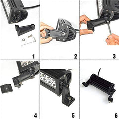 Faro LED 4x4 todoterreno - 120W - 10-40V DC - 22 Pulgadas - 8.000 lm - Ángulo 30º
