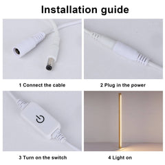 Lámpara de pie madera "Floak" 24W - Dimable - Blanco cálido
