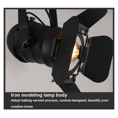 Foco carril trifásico orientable y extensible "Cinema" - E27