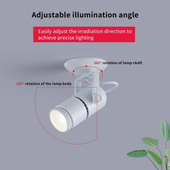 Aplique de techo LED COB "COOPEN" Orientable con Zoom 12W