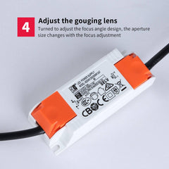 Aplique de techo LED COB "COOPEN" Orientable con Zoom 12W
