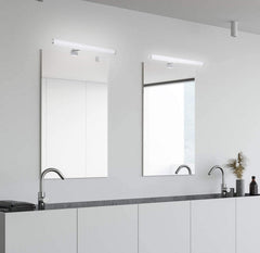 Aplique de baño tubular opal - 3 tipos de fijación - 6W - 540Lm - IP44 - 40cm