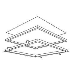 Kit Marco empotrable para Paneles LED 60x60