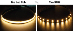 Tira LED COB 24V DC - 12W/m - 10mm - IP20 - Rollo de 10 metros - Corte cada 5cm