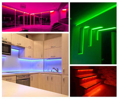 Tira LED 24V DC - 18W/m - Colores - 10mm - IP20 - Rollo 5 metros - 120ch/m