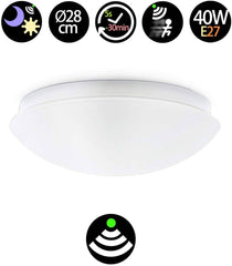 Plafón LED de superficie con sensor para bombilla E27