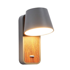 Aplique LED para Dormitorio de Madera rotatorio "KOPPEN" 6W 2700K