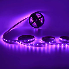Tira LED RGB zig zag - 12V - 50W - 8mm - IP20 - 42ch/m - Rollo 5 metros - Corte cada 6,2 cm