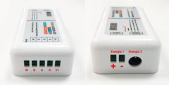 Controlador + control remoto LED RGBW 12/24V 4 canales