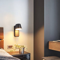 Aplique LED para Dormitorio de Madera rotatorio "KOPPEN" 6W 2700K