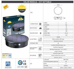 Bolardo solar LED "FIORINA" con sensor PIR - CCT - IP55 - FUMAGALLI