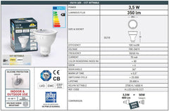 Aplique de pared FUMAGALLI FRANCA 90 2L GU10 7W CCT IP55