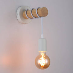 Aplique de pared de madera rústico "MILA"