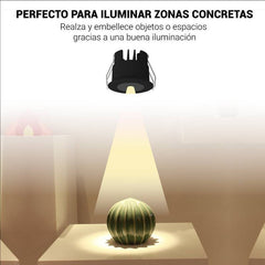 Downlight LED Mini 3W - Chip OSRAM - Bajo UGR - CRI 90 - Ø 40mm
