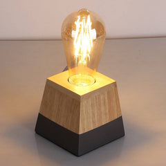 Lámpara de mesa de madera "LAKA"