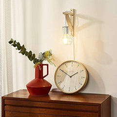 Aplique de pared de madera jaula "MICA" Bombilla incluida