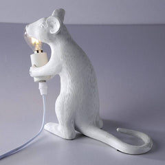 Lámpara de mesa ratón de resina "Stuart"