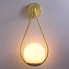 Aplique de pared bola cristal "Clara" - E14