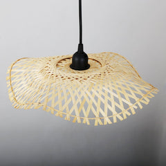 Lámpara colgante de mimbre con cable "ALINA"