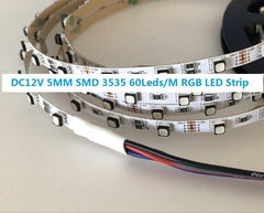 Tira de LED 12V-DC 72W ancho 5mm multicolor RGB IP20 (SMD3535 72ch/m) Rollo 5 metros