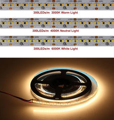 Tira de LED 24V-DC 26W/m CRI90 monocolor IP20 Rollo 5 metros