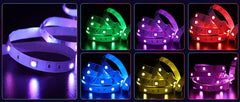 Tira de LED 12V-DC 36W 10mm multicolor RGB IP20 (SMD5050 30ch/m) Rollo 5 metros