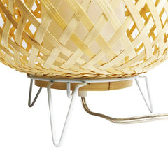 Lámpara de mesa mimbre "Roso"